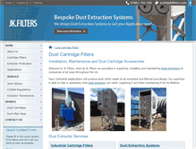 Tablet Screenshot of jkfilters.com